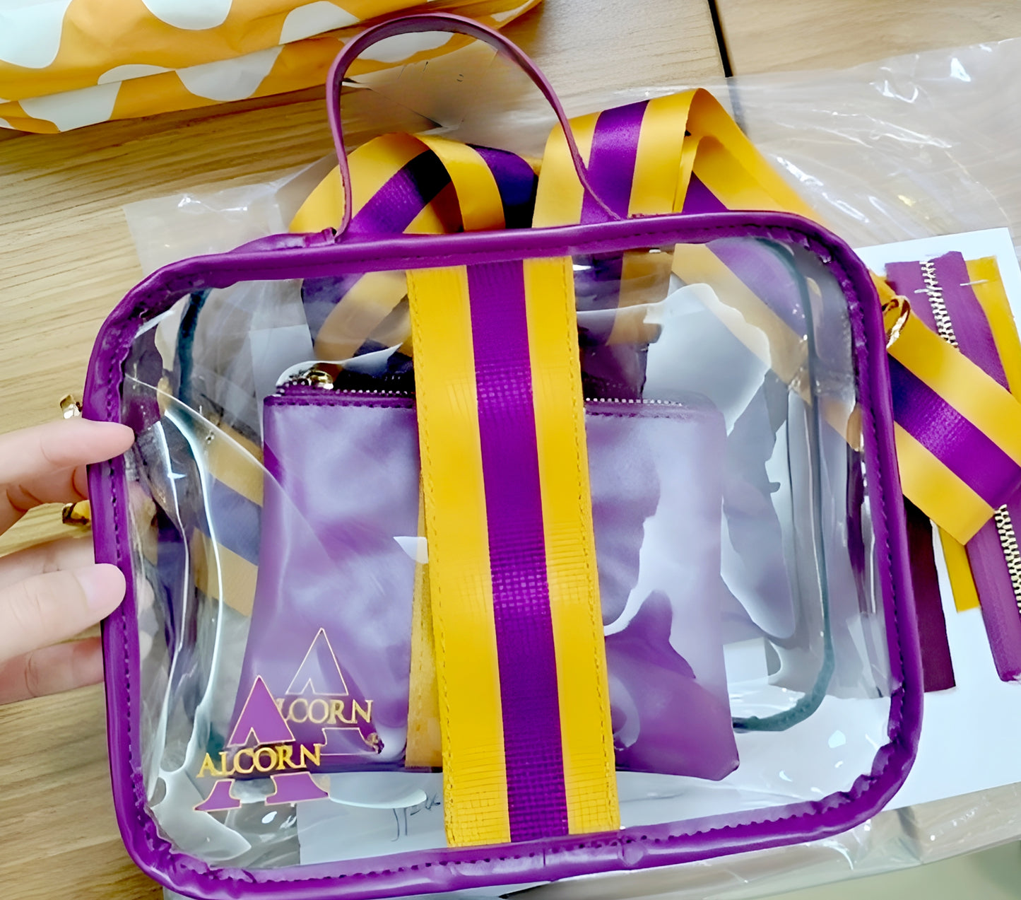 Alcorn State University Stadium Approved Clear Crossbody