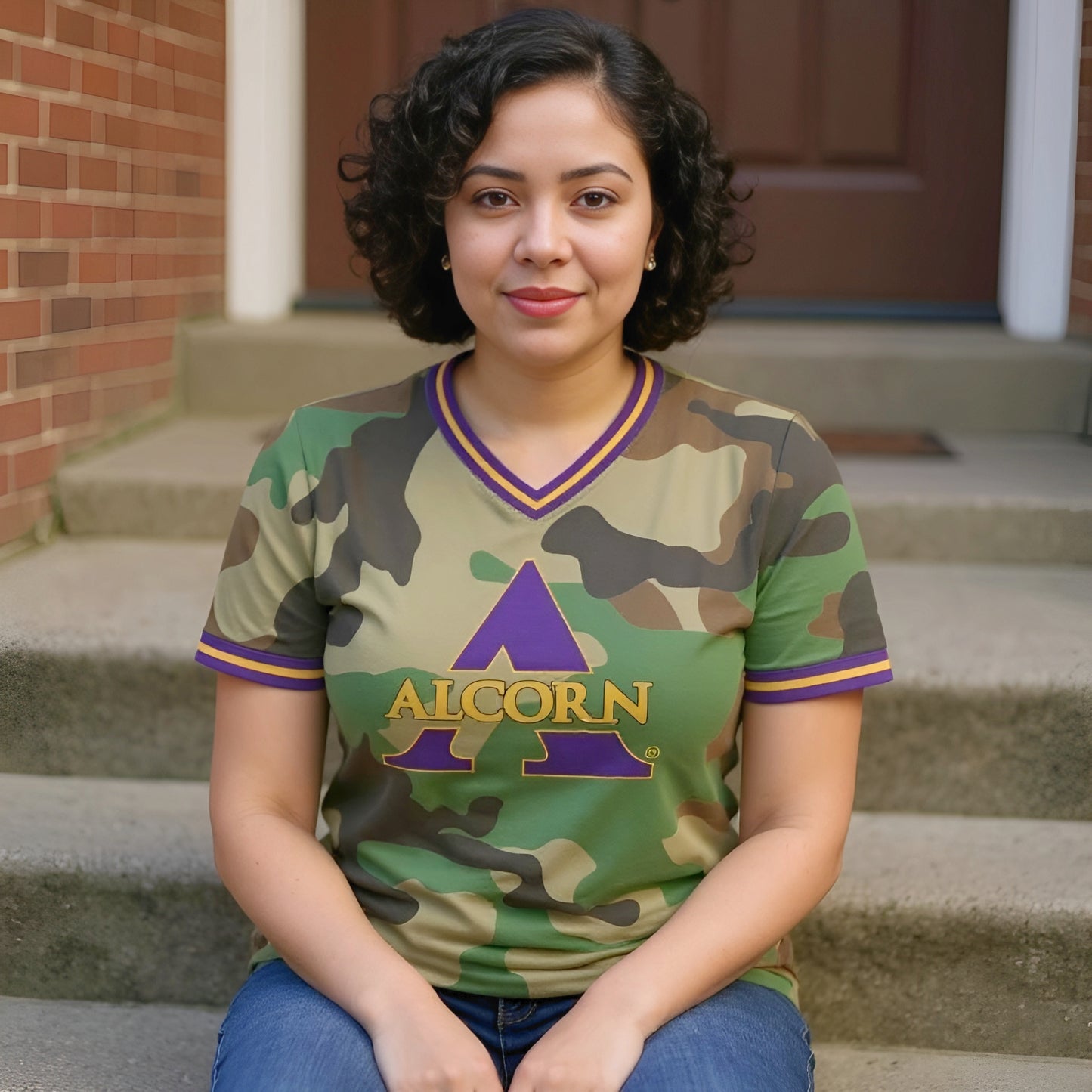 ASU Camo V-Neck (Unisex)