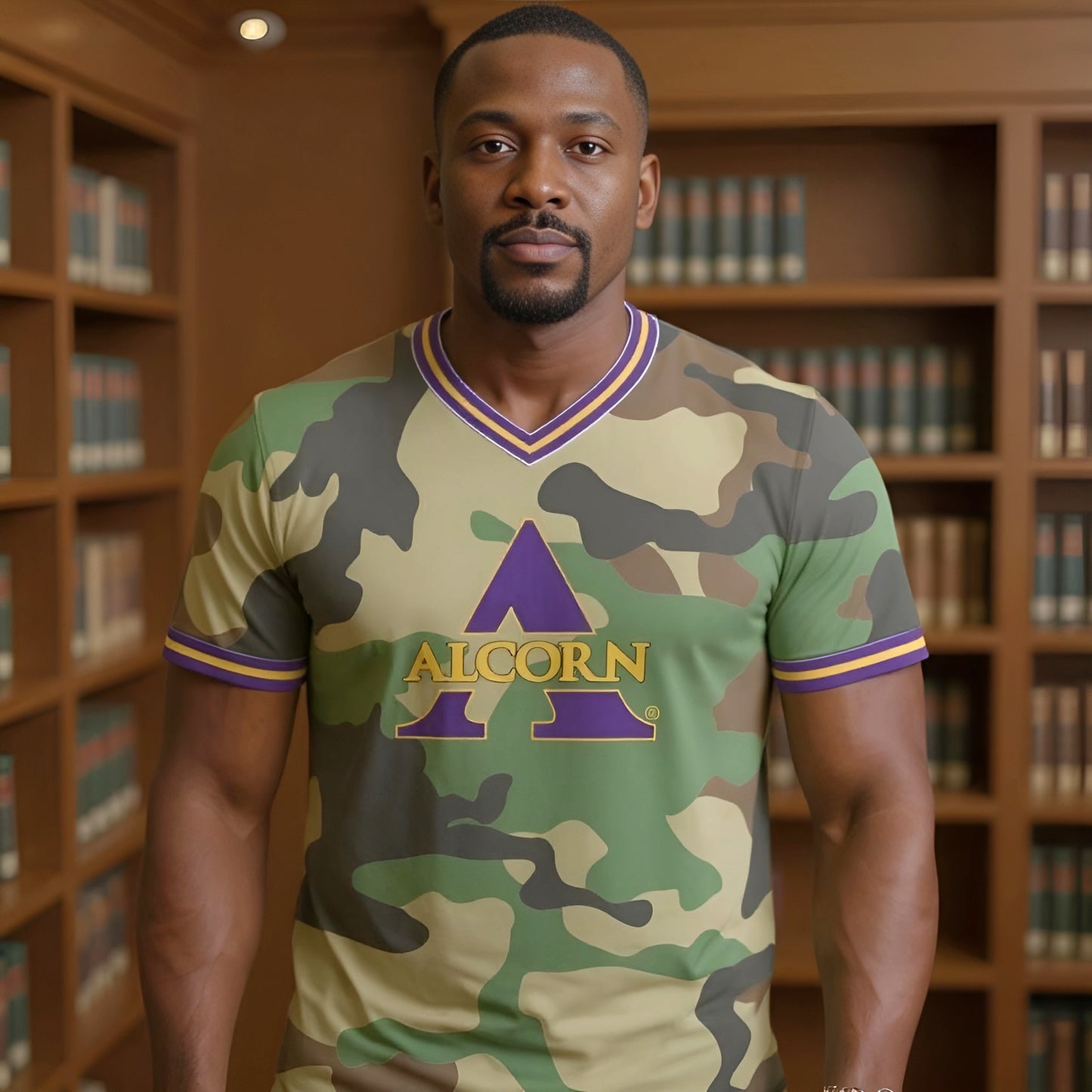 ASU Camo V-Neck (Unisex)