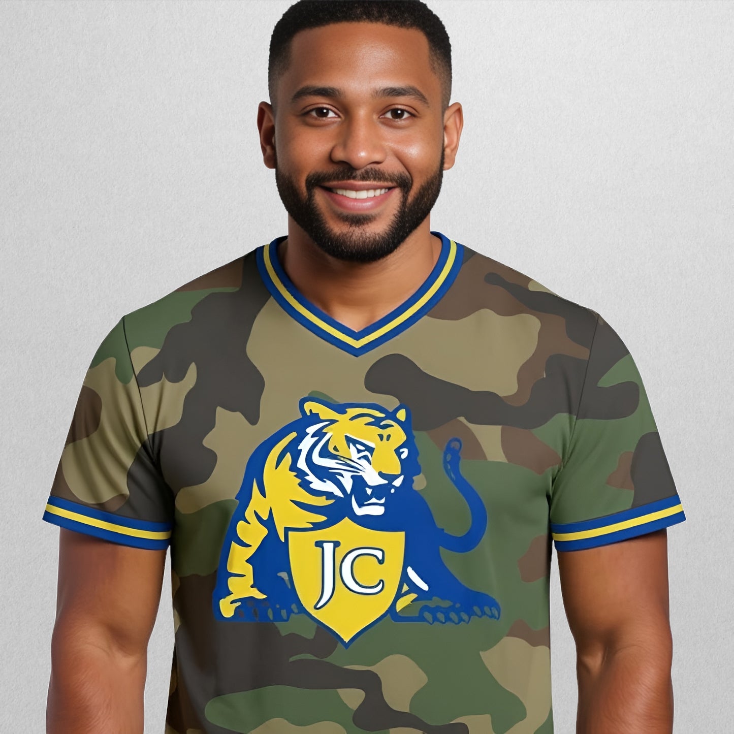 JC Camo V-Neck (Unisex)