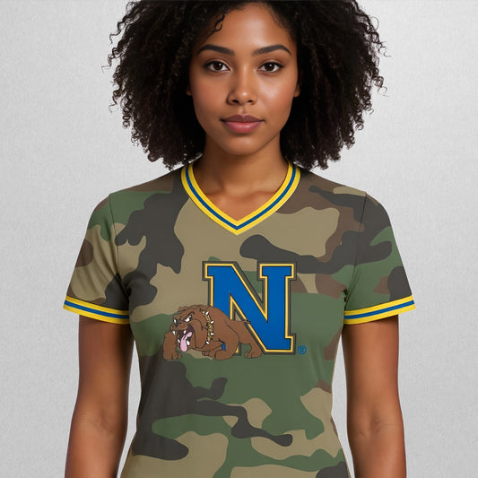 NHS Camo V-Neck (Unisex)